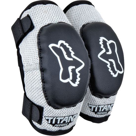 FOX PEEWEE TITAN YOUTH ELBOW [BLACK/SILVER]