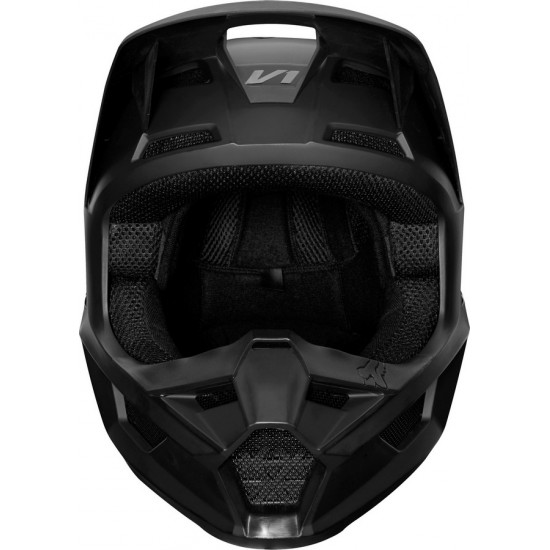 FOX YTH V1 MATTE BLACK HELMET, ECE [MT BLK]
