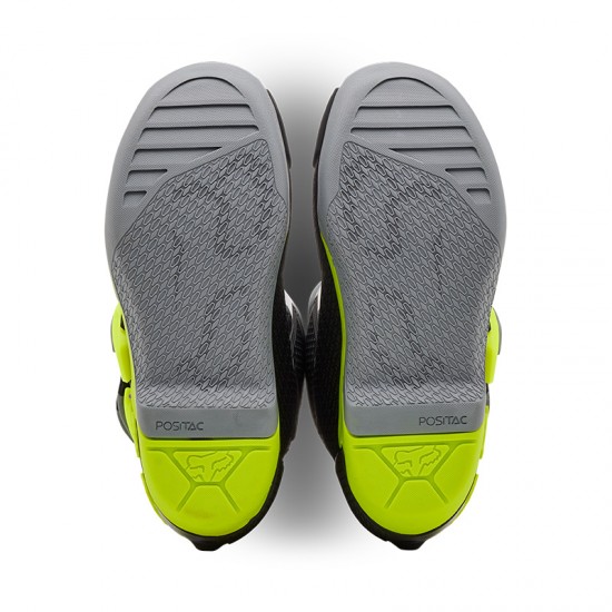 FOX YTH COMP BOOT [GRY/YLW]