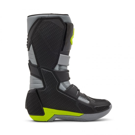 FOX YTH COMP BOOT [GRY/YLW]