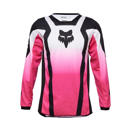 FOX YTH GIRLS 180 LEAN JERSEY [BLK/PNK]