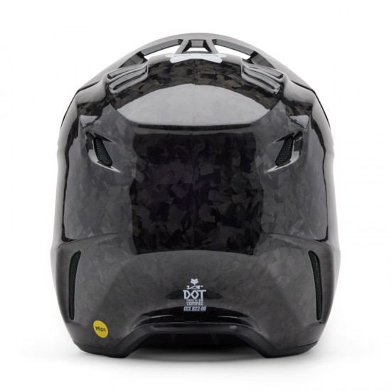 FOX V3 RS CARBON SOLID HELMET [BLK]