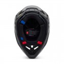 FOX V3 RS CARBON SOLID HELMET [BLK]
