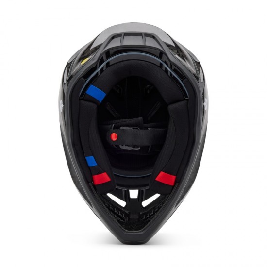 FOX V3 RS CARBON SOLID HELMET [BLK]