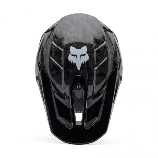 FOX V3 RS CARBON SOLID HELMET [BLK]