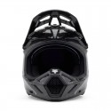 FOX V3 RS CARBON SOLID HELMET [BLK]