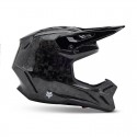 FOX V3 RS CARBON SOLID HELMET [BLK]