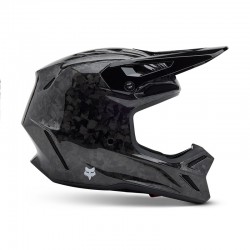 FOX V3 RS CARBON SOLID HELMET [BLK]