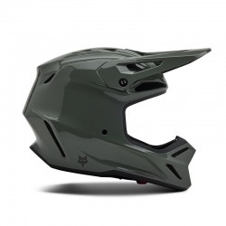 FOX V3 RS CARBON SOLID HELMET [DRK STN]