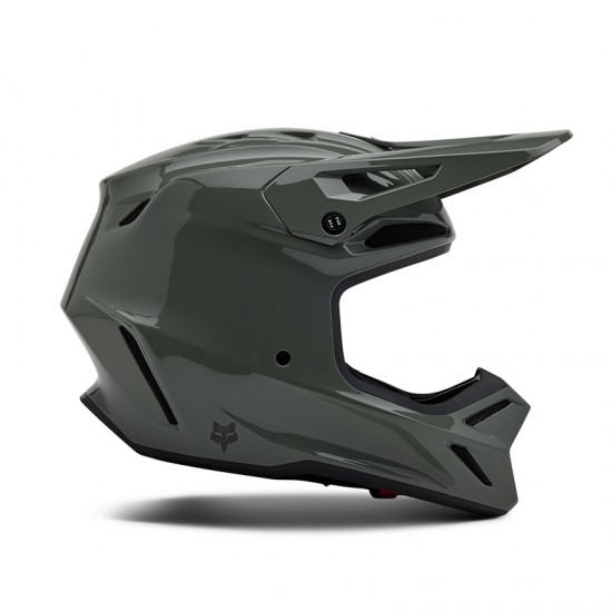 FOX V3 RS CARBON SOLID HELMET [DRK STN]