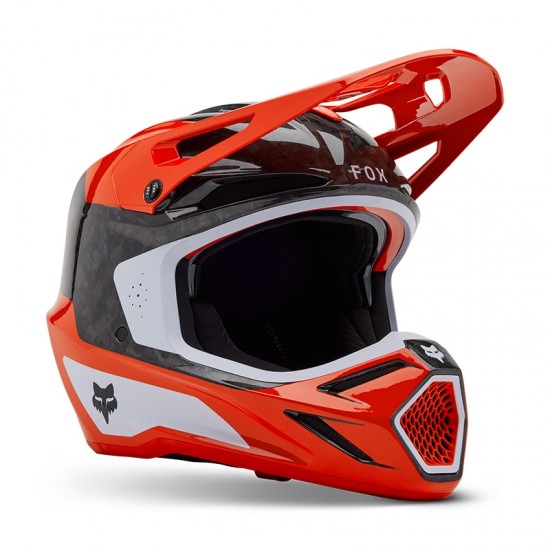 FOX V3 RS INFINITE HELMET [FLO RED]