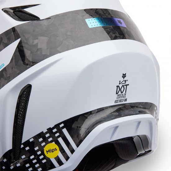FOX V3 RS - 50TH LE HELMET [WHT]
