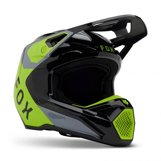 FOX V1 LEAN HELMET [GRY/YLW]