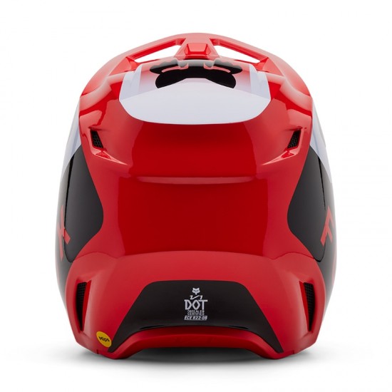FOX V1 LEAN HELMET [FLO RED]