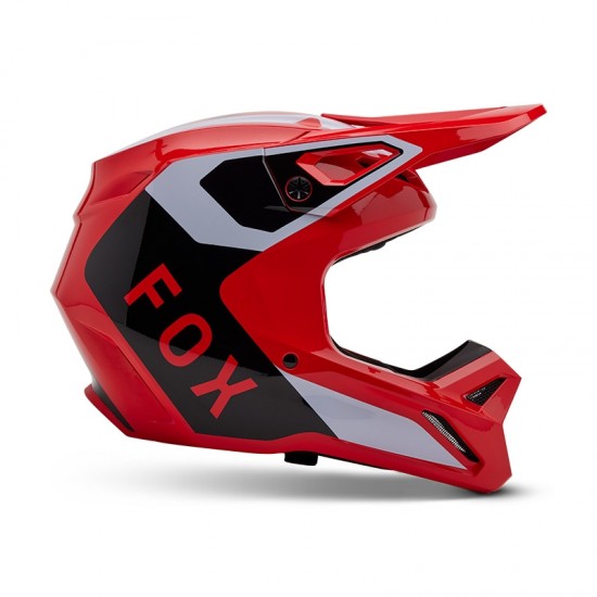 FOX V1 LEAN HELMET [FLO RED]