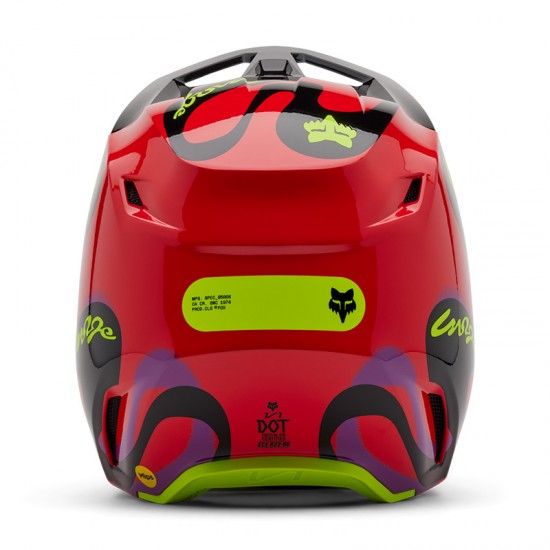 FOX V1 EMOTION HELMET [FLO RED]