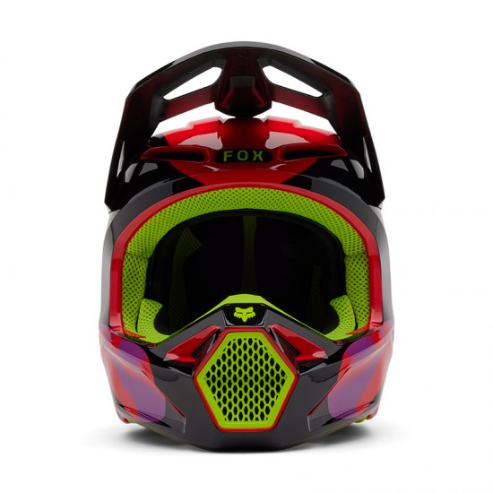 FOX V1 EMOTION HELMET [FLO RED]