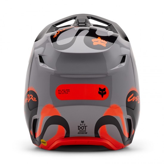FOX V1 EMOTION HELMET [STL GRY]