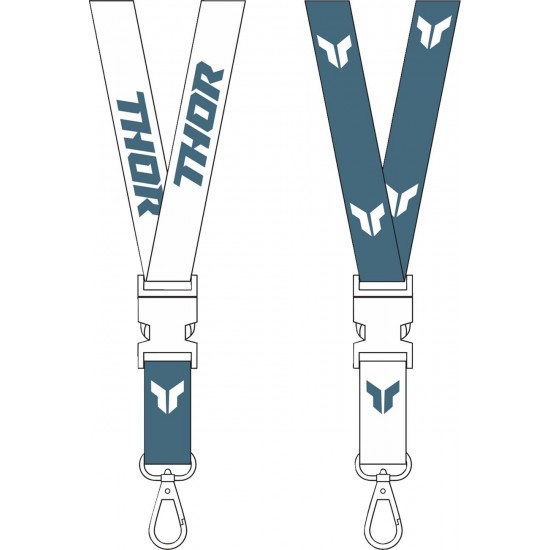 THOR LANYARD THOR STEEL/WHITE