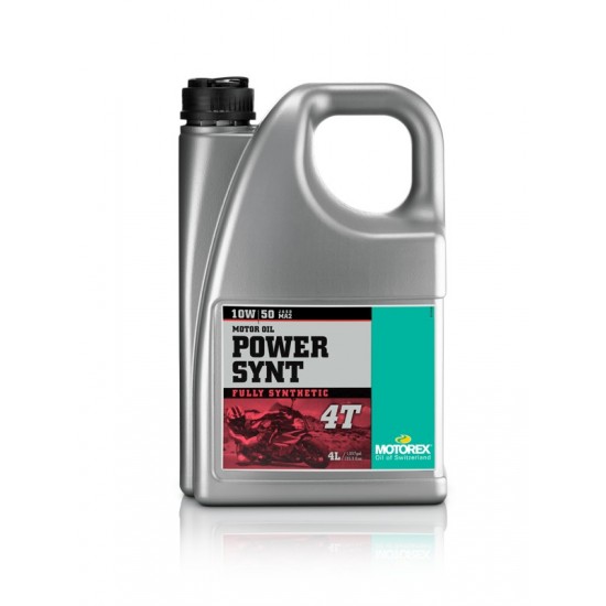 MOTOREX POWER SYNT 4T 10W50 4 LTR.  (JASO MA 2)