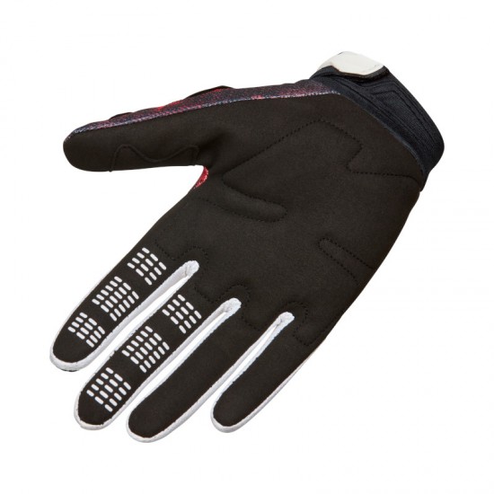 FOX 180 KAIROS GLOVE [WHT/FLO RED]