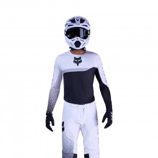 FOX FLEXAIR FRACTURE JERSEY [WHT/BLK]