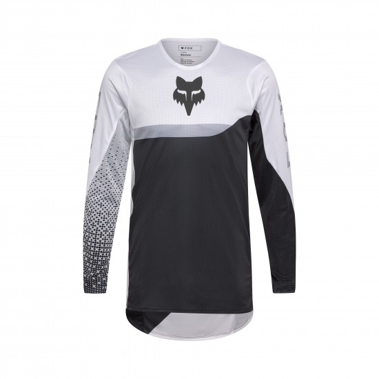FOX FLEXAIR FRACTURE JERSEY [WHT/BLK]