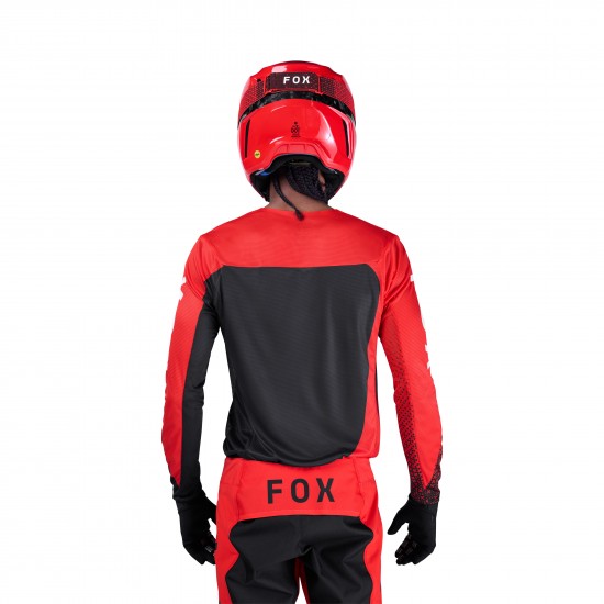 FOX FLEXAIR FRACTURE JERSEY [FLO RED]
