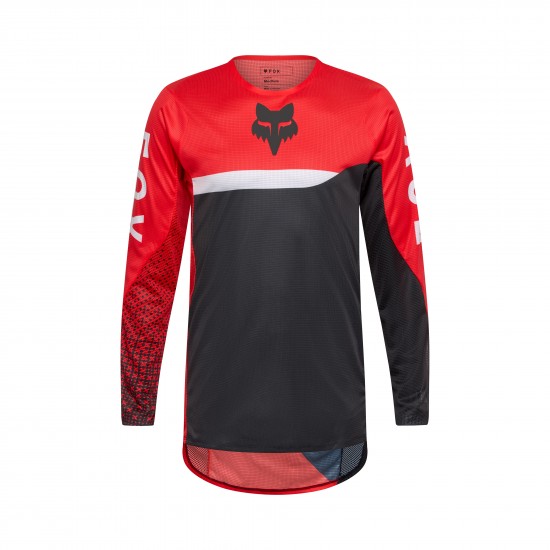 FOX FLEXAIR FRACTURE JERSEY [FLO RED]