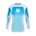 FOX YTH GIRLS 180 SHIELD JERSEY [BLU/WHT]