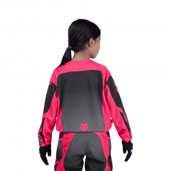FOX YTH GIRLS 180 SHIELD JERSEY [BLK/PNK]