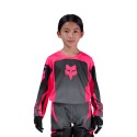 FOX YTH GIRLS 180 SHIELD JERSEY [BLK/PNK]