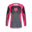 FOX YTH GIRLS 180 SHIELD JERSEY [BLK/PNK]