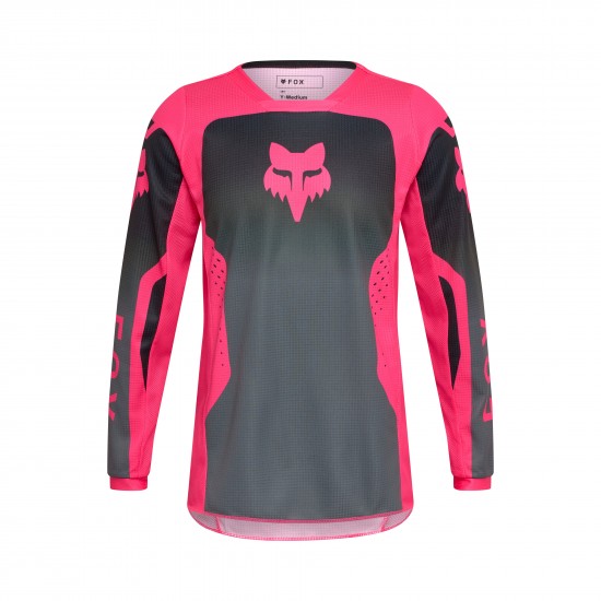 FOX YTH GIRLS 180 SHIELD JERSEY [BLK/PNK]