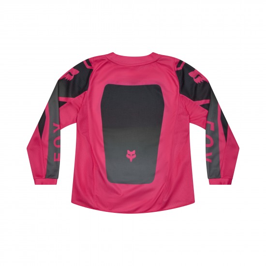FOX KIDS GIRLS 180 SHIELD JERSEY [BLK/PNK]