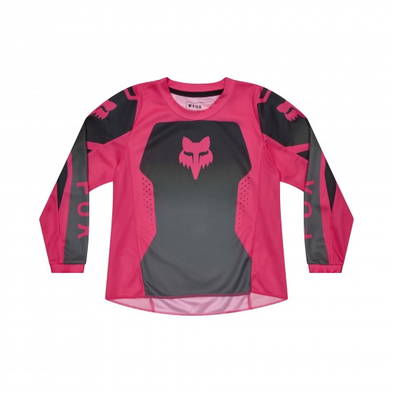 FOX KIDS GIRLS 180 SHIELD JERSEY [BLK/PNK]