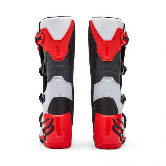 FOX COMP BOOT [WHT/FLO RED]