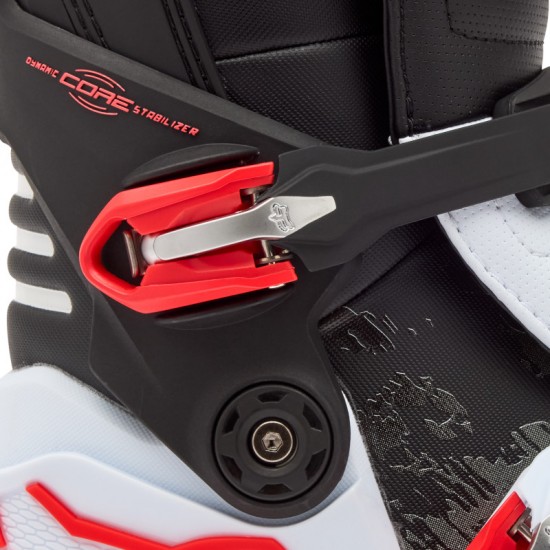 FOX MOTION BOOT [WHT/FLO RED]