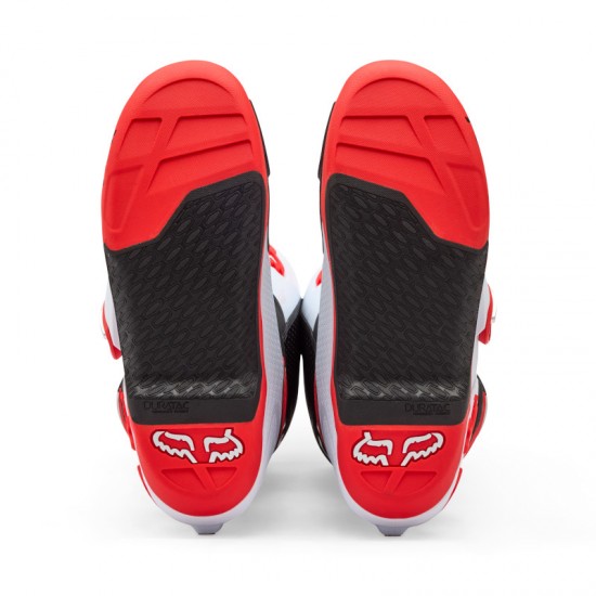 FOX MOTION BOOT [WHT/FLO RED]