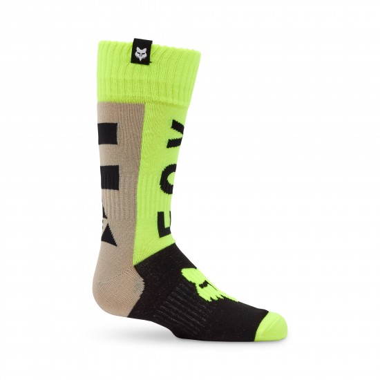 FOX YTH 180 COLLECT SOCK [GRY/YLW]