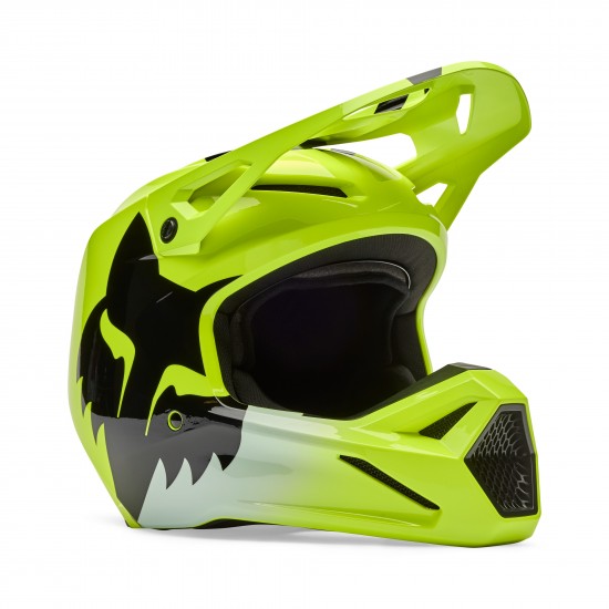 FOX V1 SHIELD HELMET [FLO YLW]