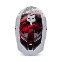 FOX V1 KAIROS HELMET [WHT/FLO RED]