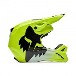 FOX YTH V1 SHIELD HELMET [FLO YLW]