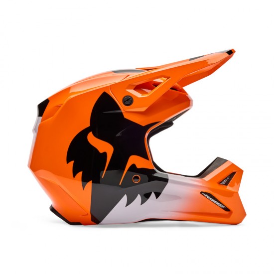 FOX YTH V1 SHIELD HELMET [FLO ORG]