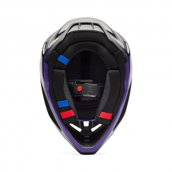 FOX V3 DRIP HELMET [BLK/PUR]