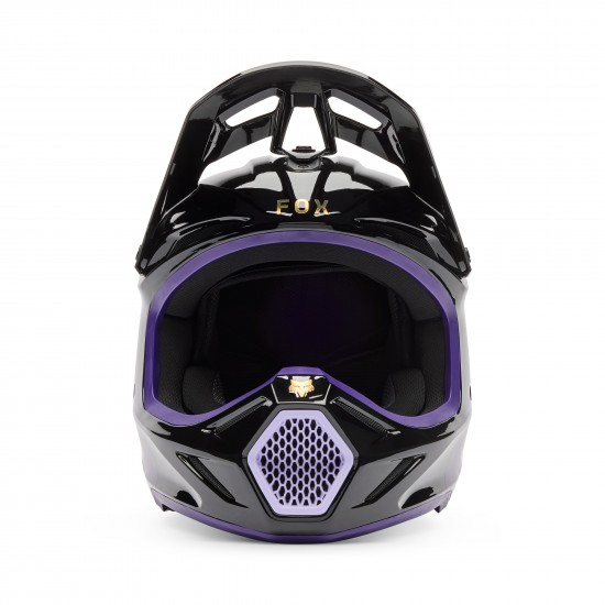 FOX V3 DRIP HELMET [BLK/PUR]
