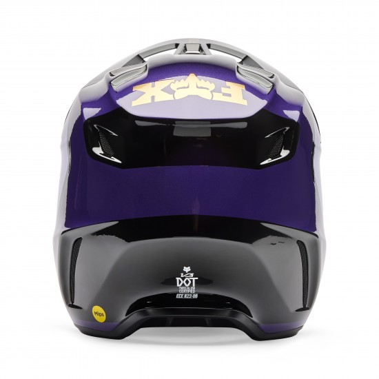 FOX V3 DRIP HELMET [BLK/PUR]
