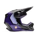 FOX V3 DRIP HELMET [BLK/PUR]