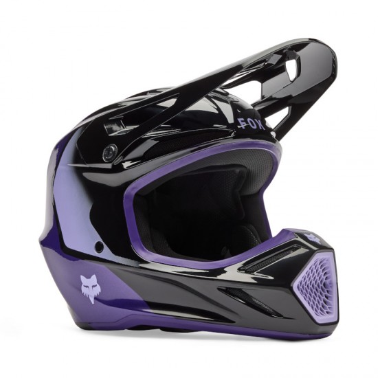 FOX YTH V3 SPIRE HELMET [BLK/PUR]