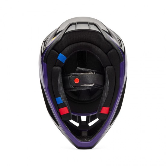 FOX YTH V3 SPIRE HELMET [BLK/PUR]